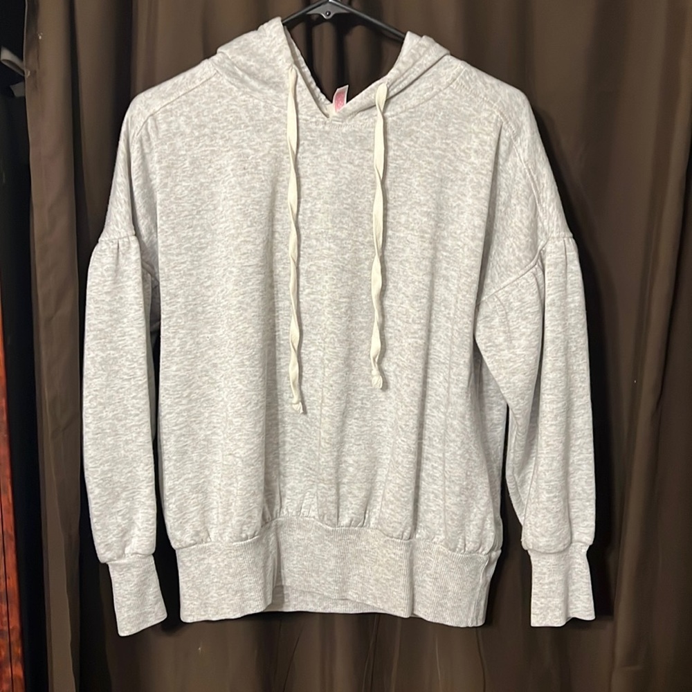Balloon sleeve hoodie